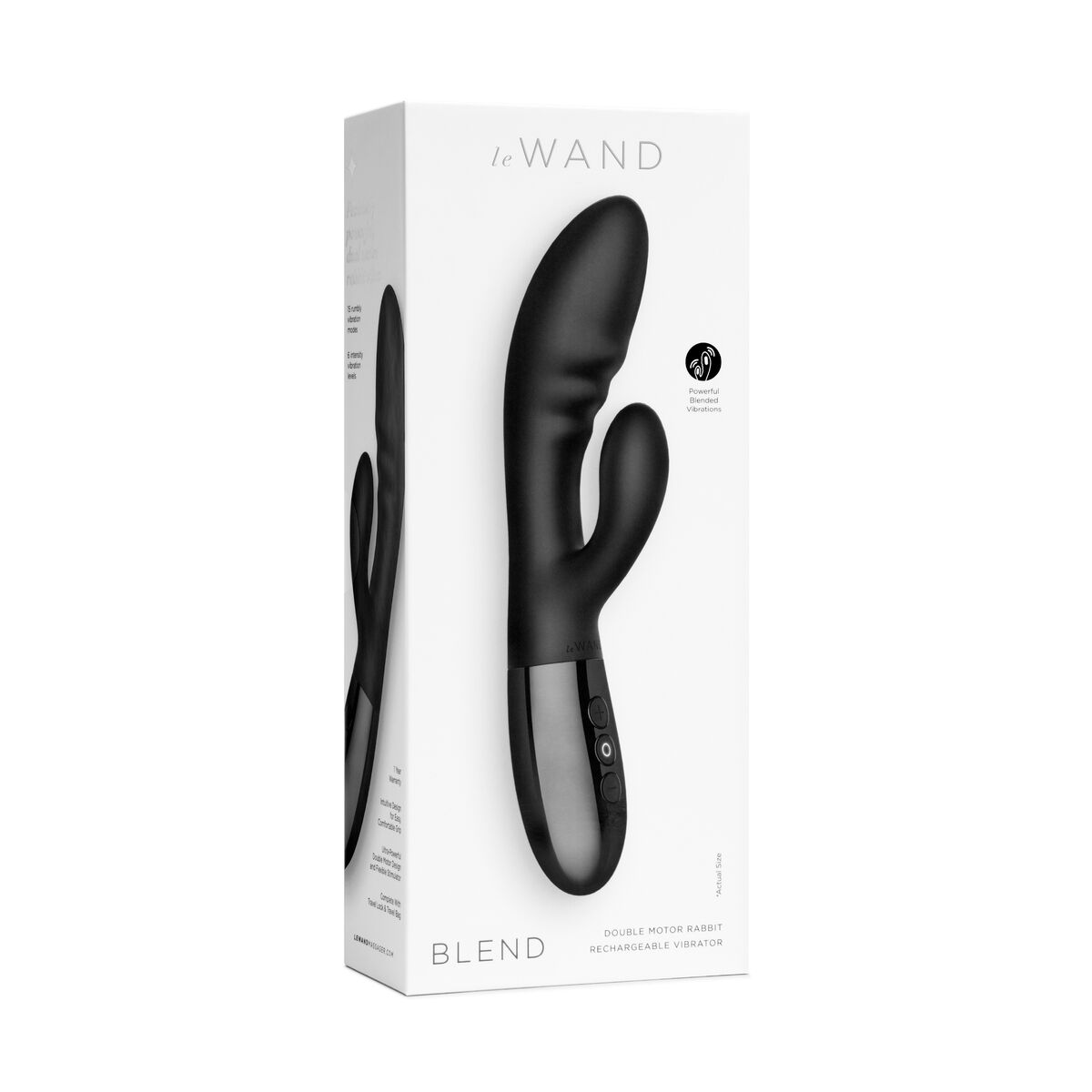 Šildymo vibracija Le Wand Blend Juoda